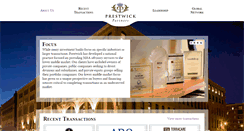 Desktop Screenshot of prestwickpartners.net